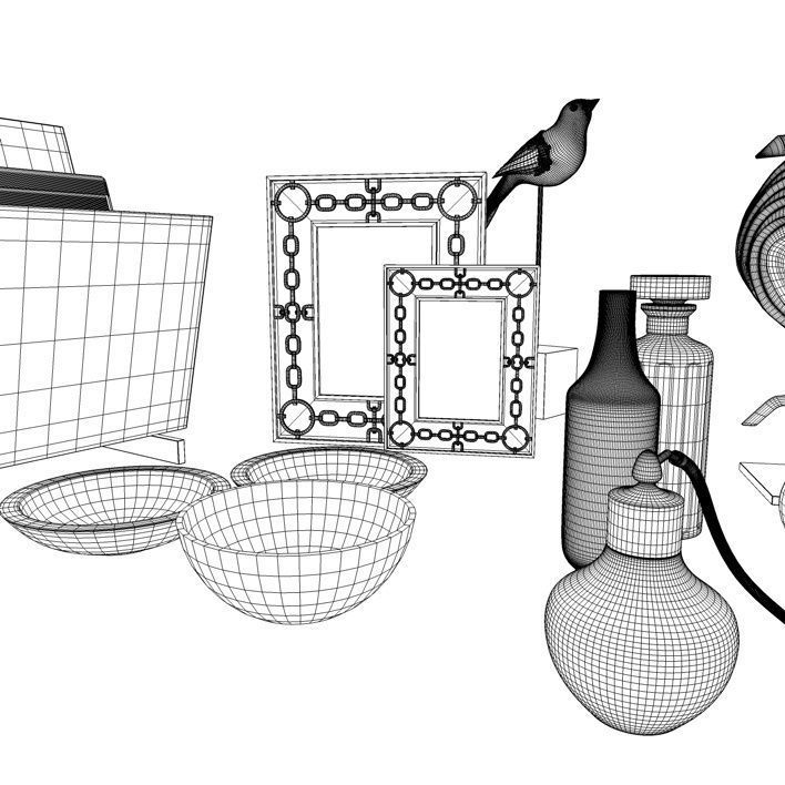 Contemporary Accessories for Interior Renderings 3D model_10