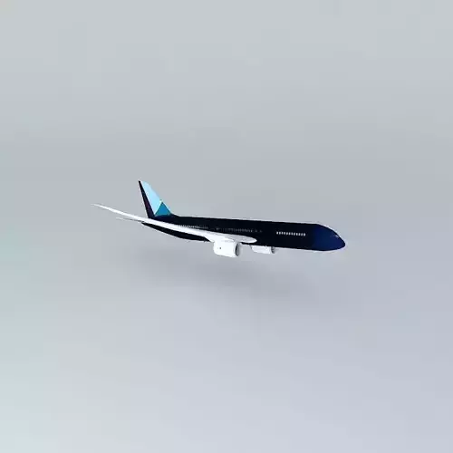 Boeing 787 800 Blue Gamma Taking Off with interior