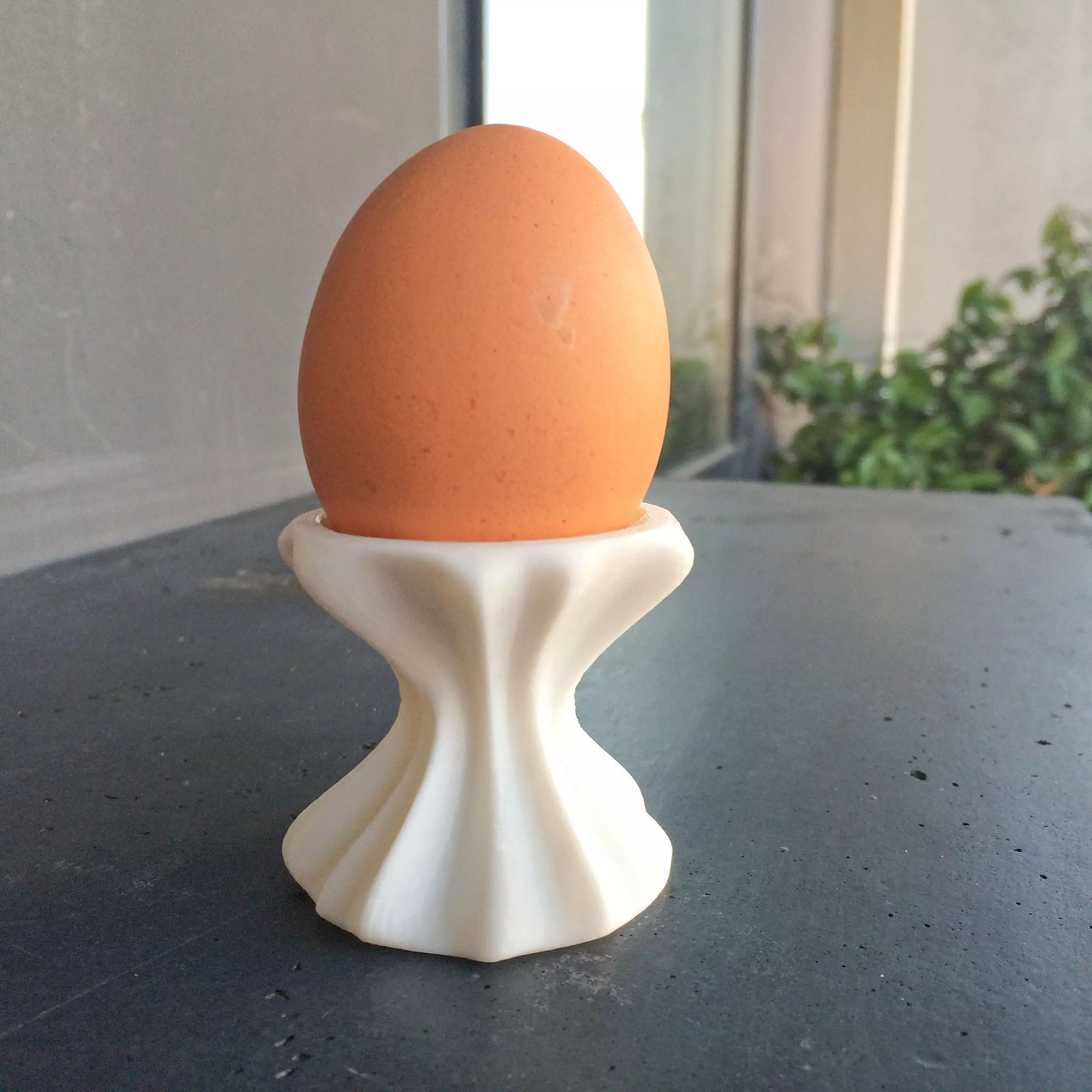 Eggcup egg 3D print model_0