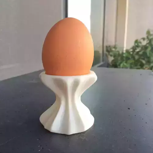 Eggcup egg 3D print model