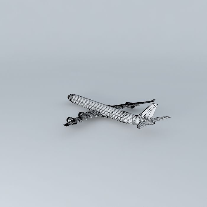 Javison Airways Airbus A340 600 Free 3D model_4