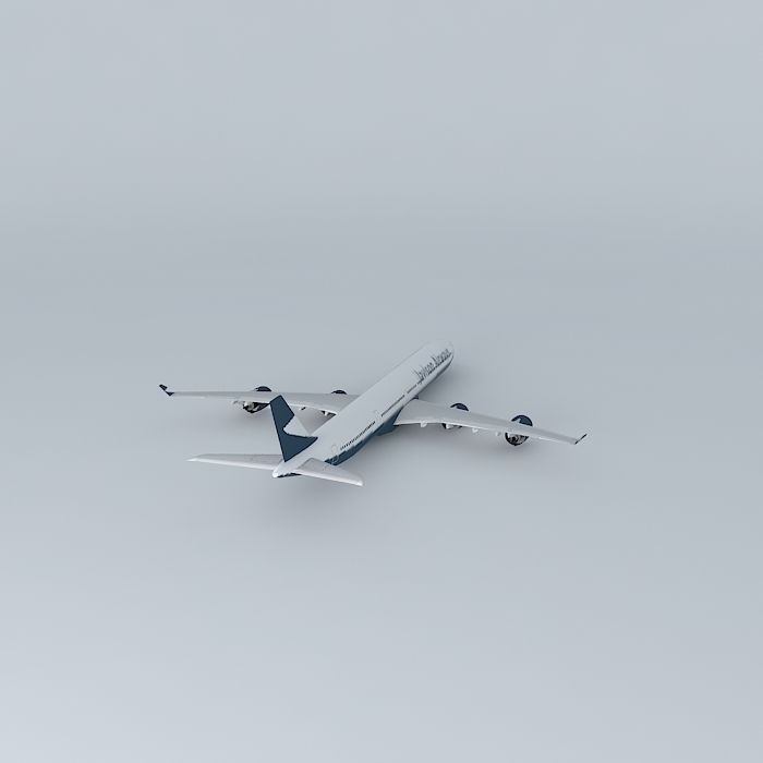 Javison Airways Airbus A340 600 Free 3D model_1