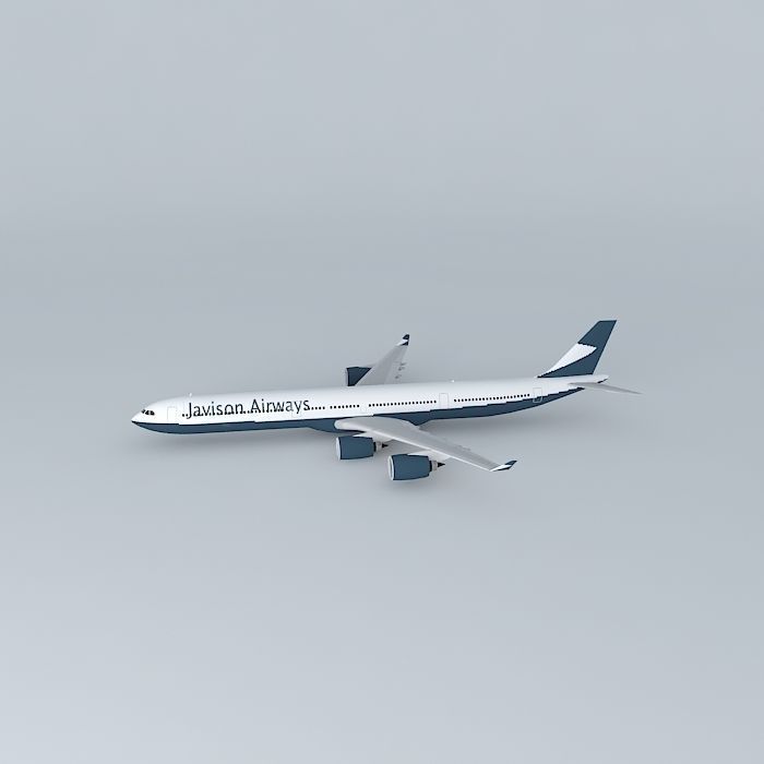 Javison Airways Airbus A340 600 Free 3D model_2