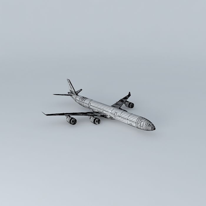 Javison Airways Airbus A340 600 Free 3D model_3