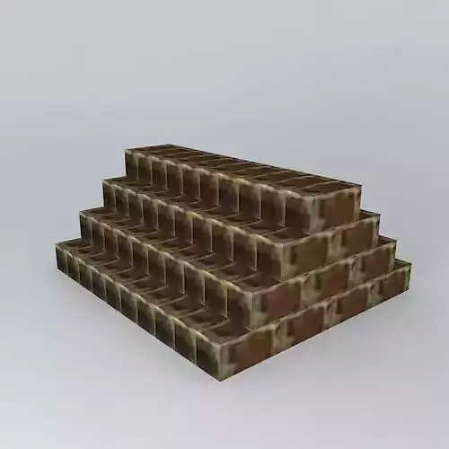 Bricks stack of Free 3D model