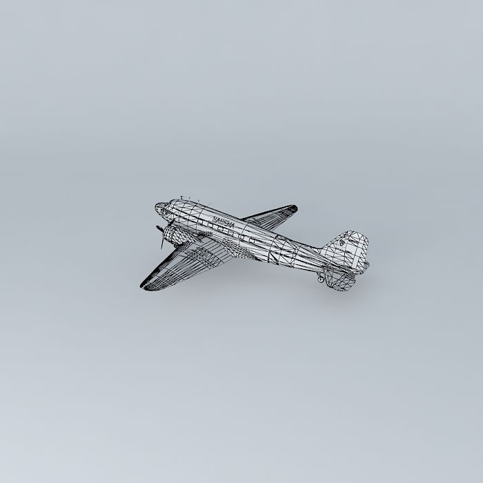 DC 3 at LAX Free 3D model_3