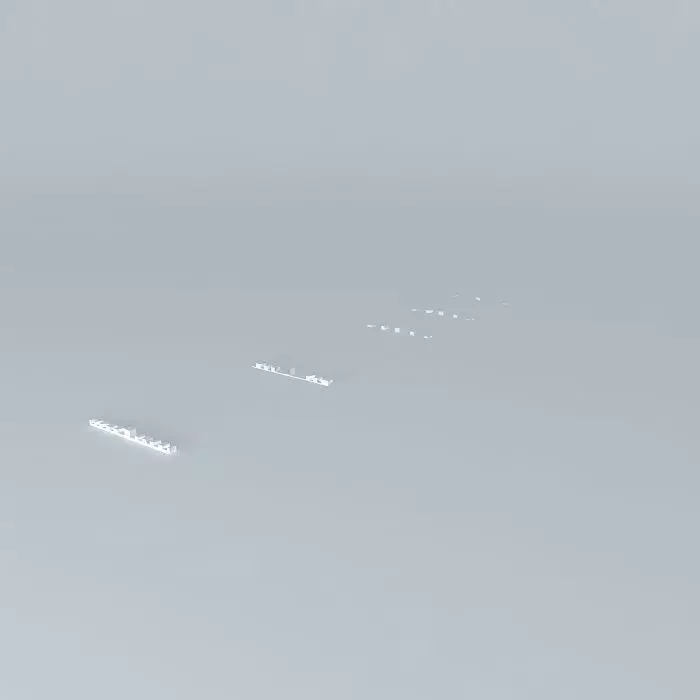 KPHL Runway 9R Landing Lights Free 3D model_0