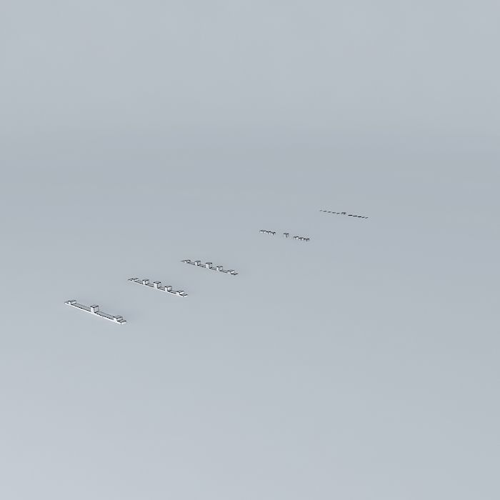 KPHL Runway 9R Landing Lights Free 3D model_4