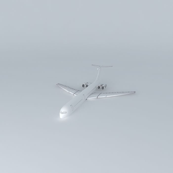 Template  Illyushin Free 3D model_1