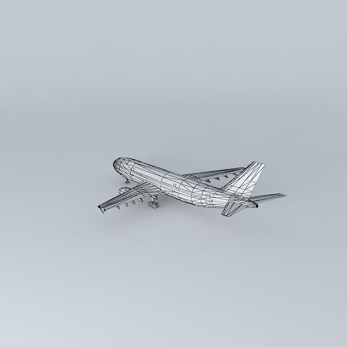 Template Airbus A300 600 Free 3D model_4
