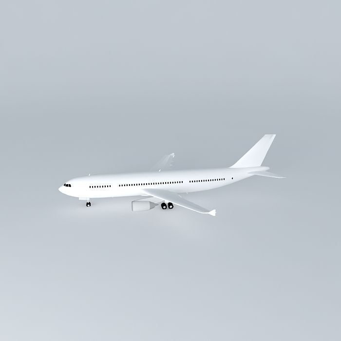 Template Airbus A300 600 Free 3D model_2