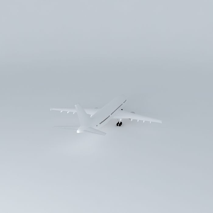 Template Airbus A300 600 Free 3D model_1