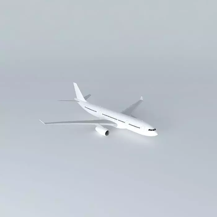 Airbus A330-200 Template Free 3D model_0