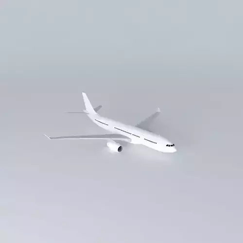 Airbus A330-200 Template Free 3D model