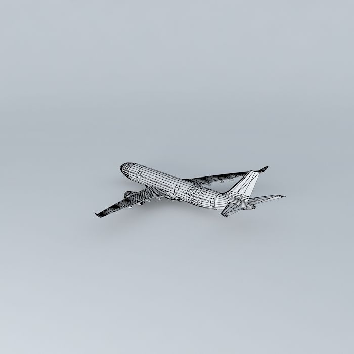 Airbus A330-200 Template Free 3D model_4