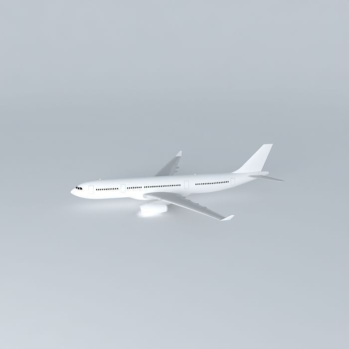 Airbus A330-200 Template Free 3D model_2
