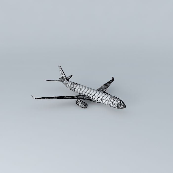 Airbus A330-200 Template Free 3D model_3