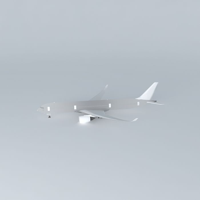 Template Airbus A350900XWB Free 3D model_2