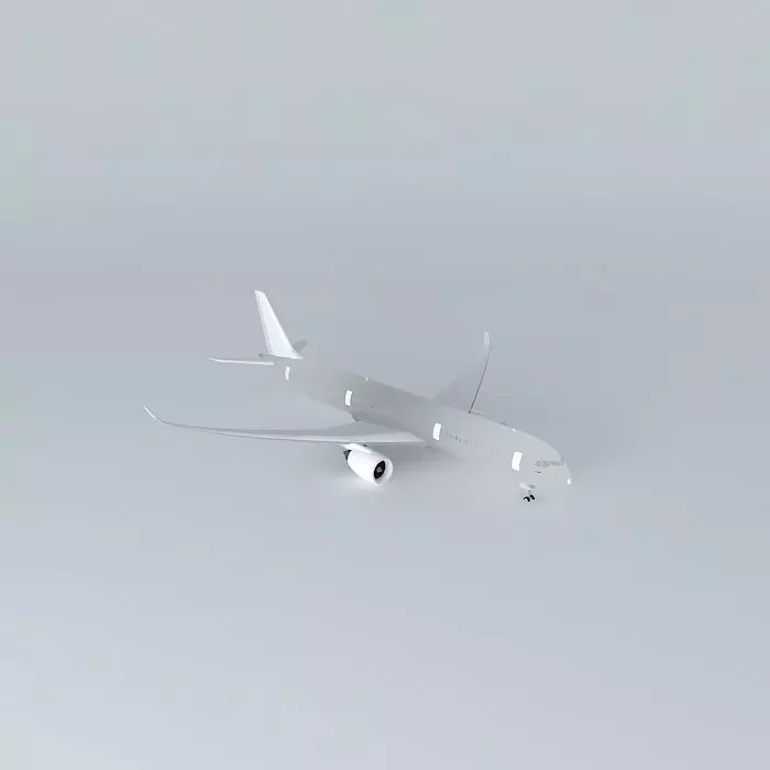 Template Airbus A350900XWB Free 3D model_0
