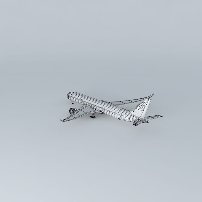 Template Airbus A350900XWB Free 3D model_4