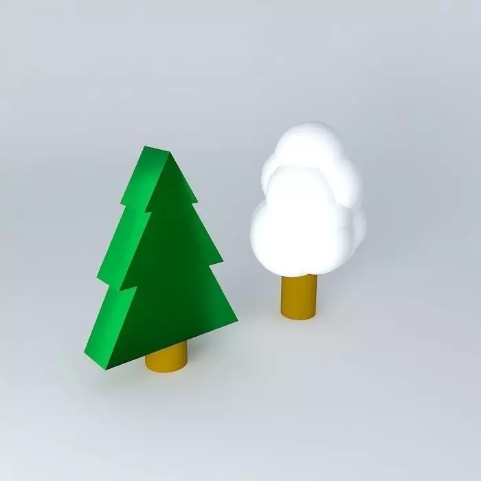 trees (75kb Free 3D model