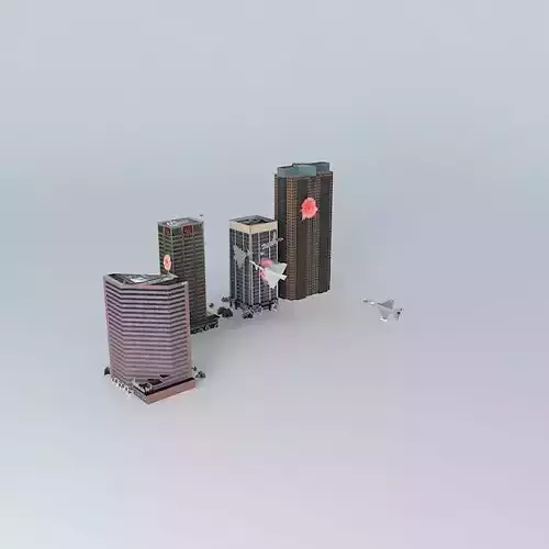 WW3 vegas skyline Free 3D model