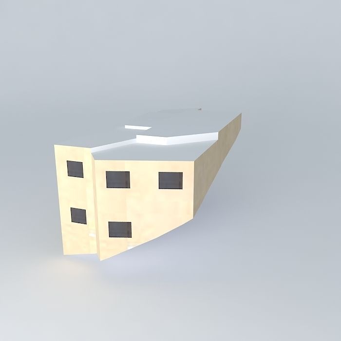 Chamorga Tenerife Apartments Building 2 Free 3D model_1