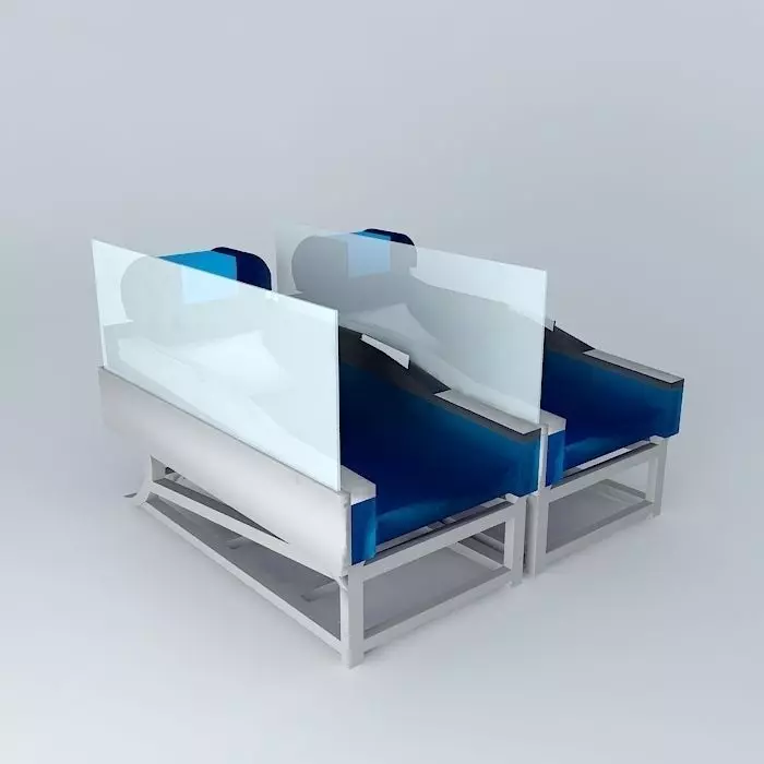 First Class Airplane Seats Free 3D model