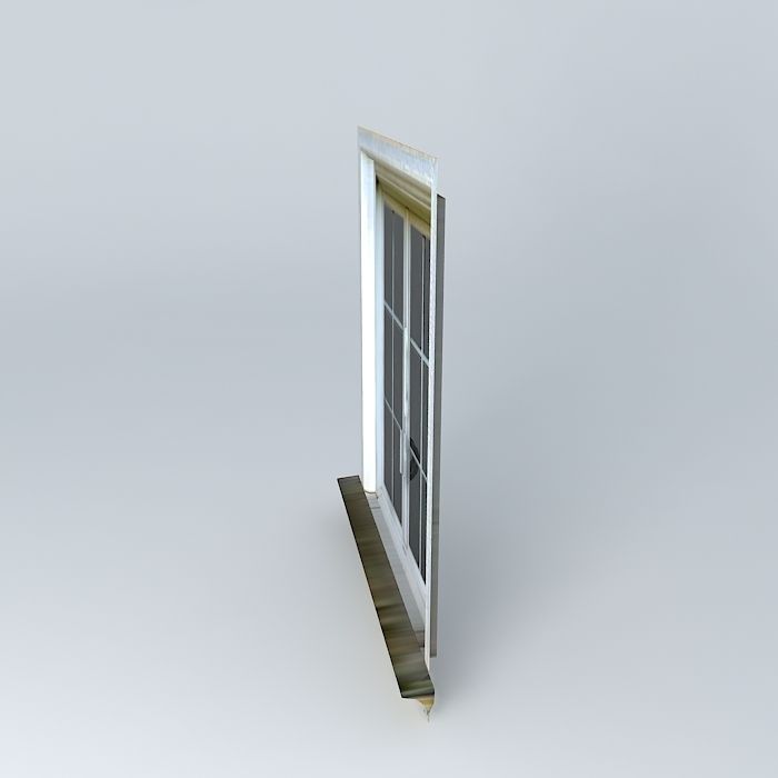 Low-Poly Window Free 3D model_2