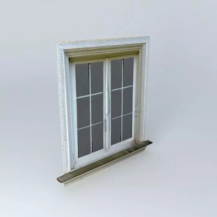Low-Poly Window Free 3D model_0