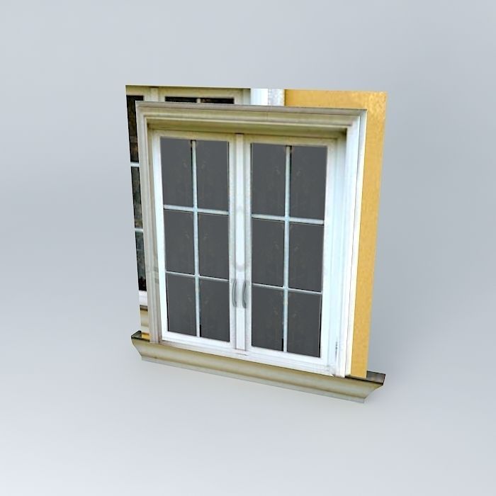 Low-Poly Window Free 3D model_1