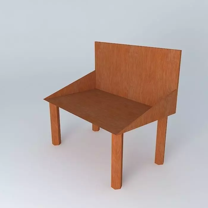 An outdoor chair. Free 3D model