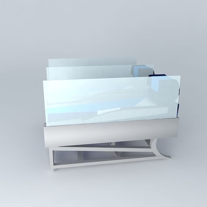 First Class Airplane Seats Free 3D model_2