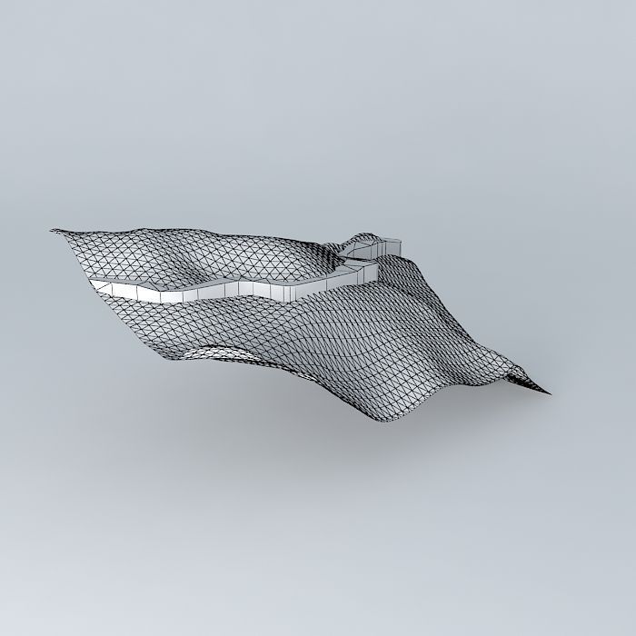 SketchyPhysics Terrain Road Track Free 3D model_3