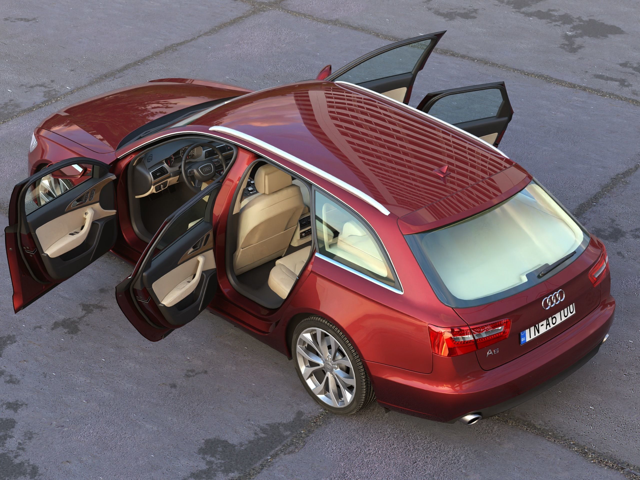Audi A6 Avant 2013 3D model_6