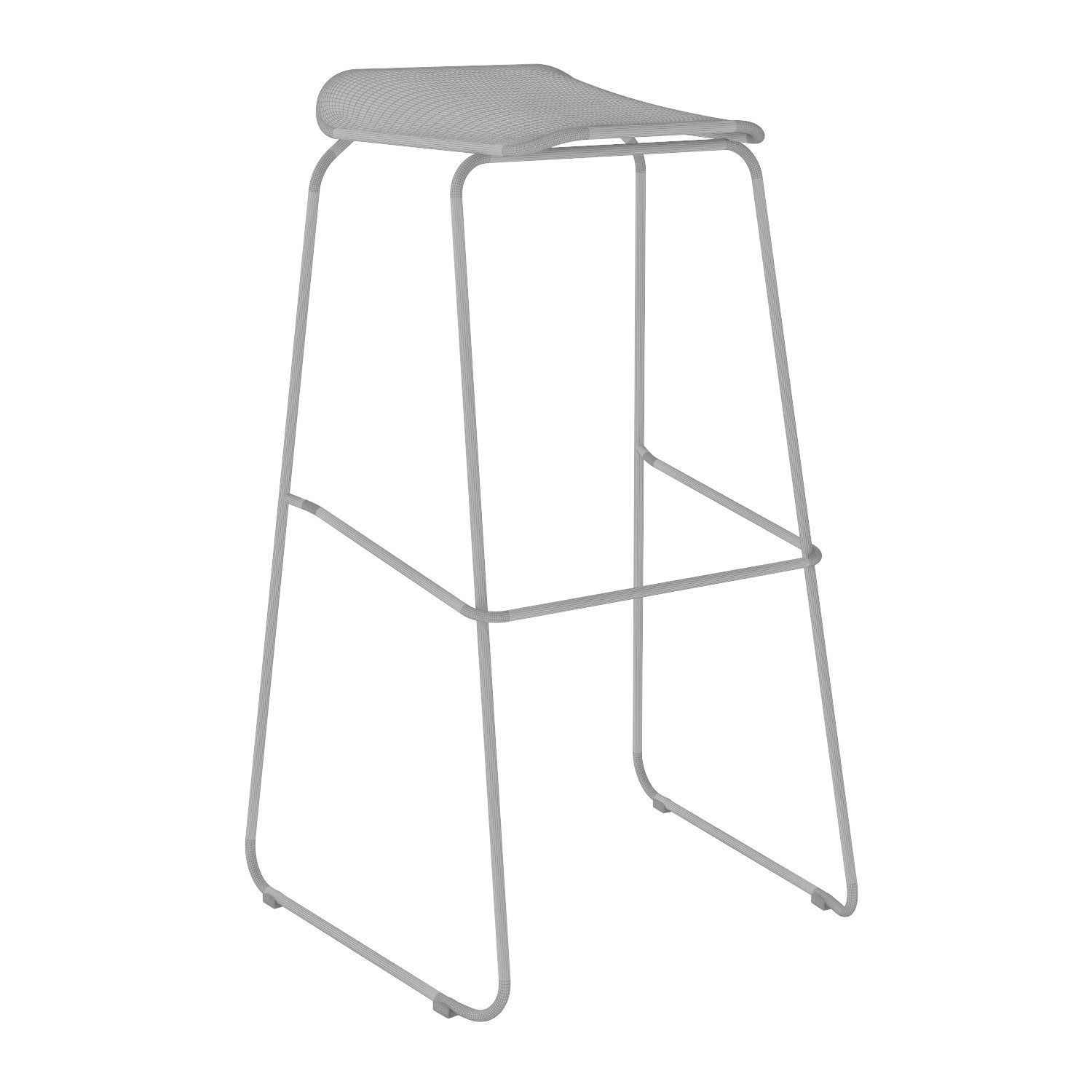 Haley Bar Stool - HB0300S1SG Free 3D model_7