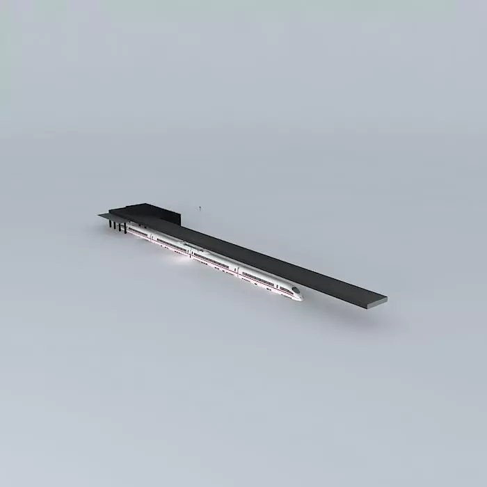 Train Station Free 3D model_0