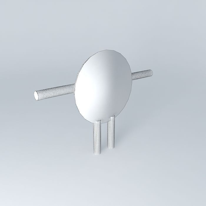 Smileyman smiley face Free 3D model_4