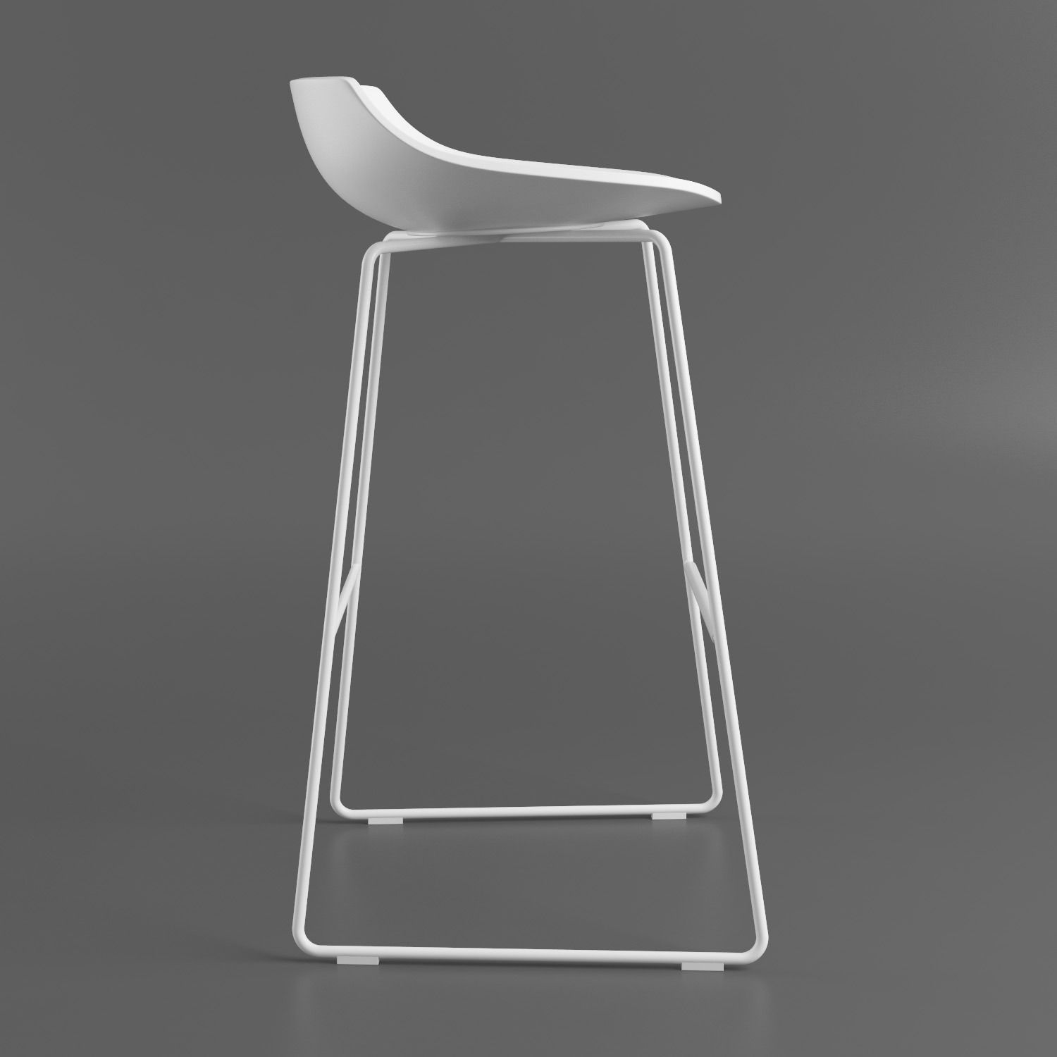 Flow Stool - Sled Base 3D model_3