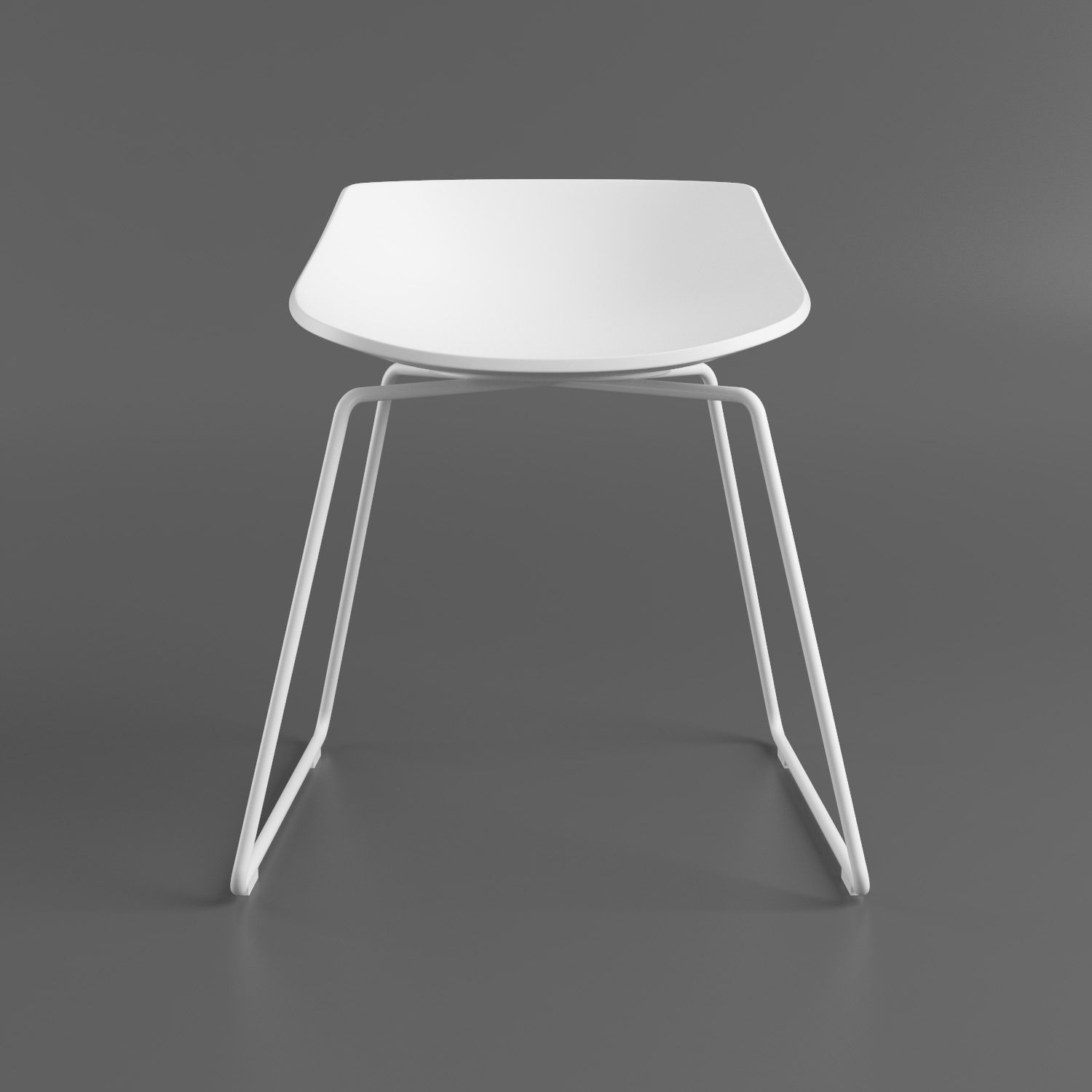 Flow Stool - Sled Base 3D model_8