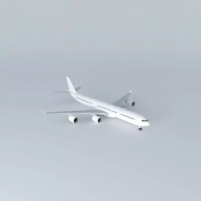 Template Airbus A340500 Free 3D model