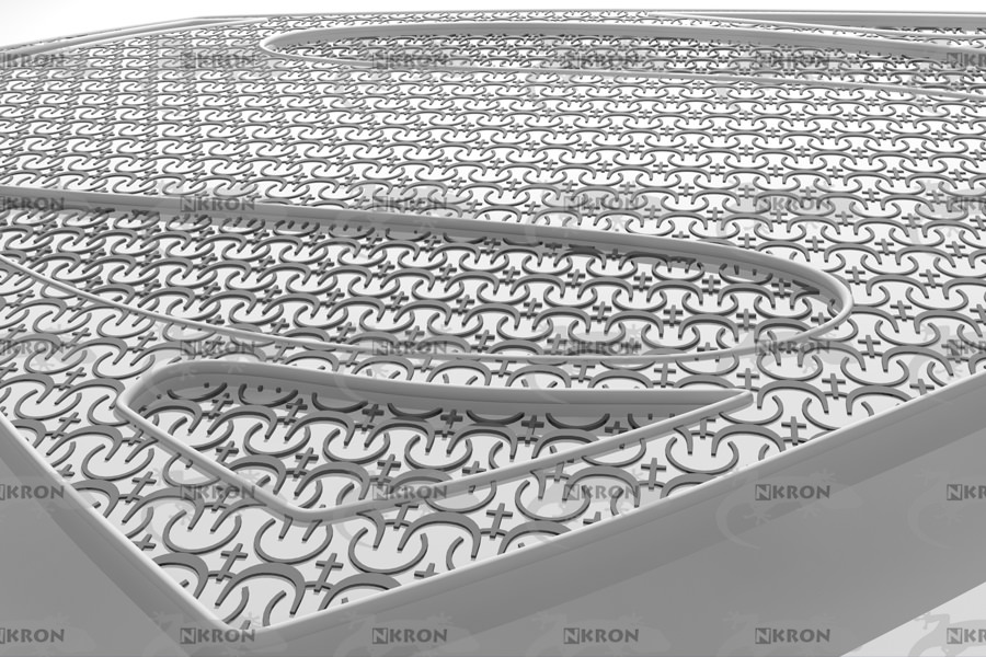 Man Of Steel 2013 Sign - Suit Texture Low-poly 3D model_2