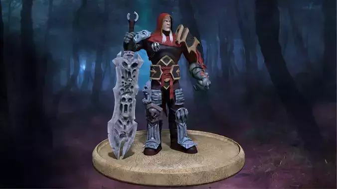 War - Darksiders Low-poly 3D model