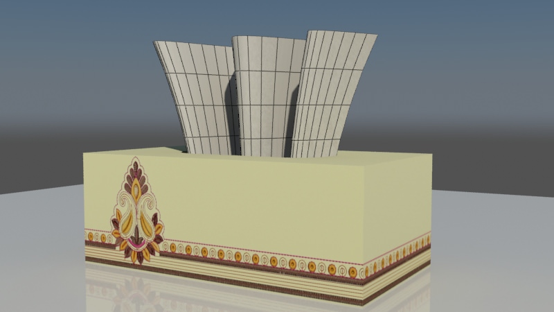 Tissue Box 3D model_5