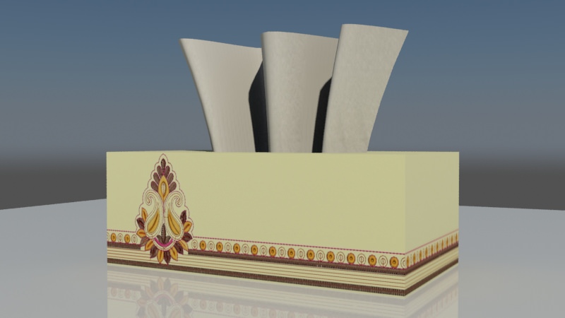 Tissue Box 3D model_2