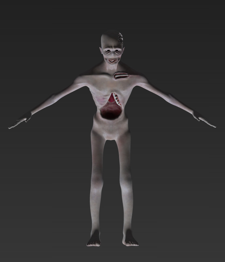 Zombie Character 3D print model_1