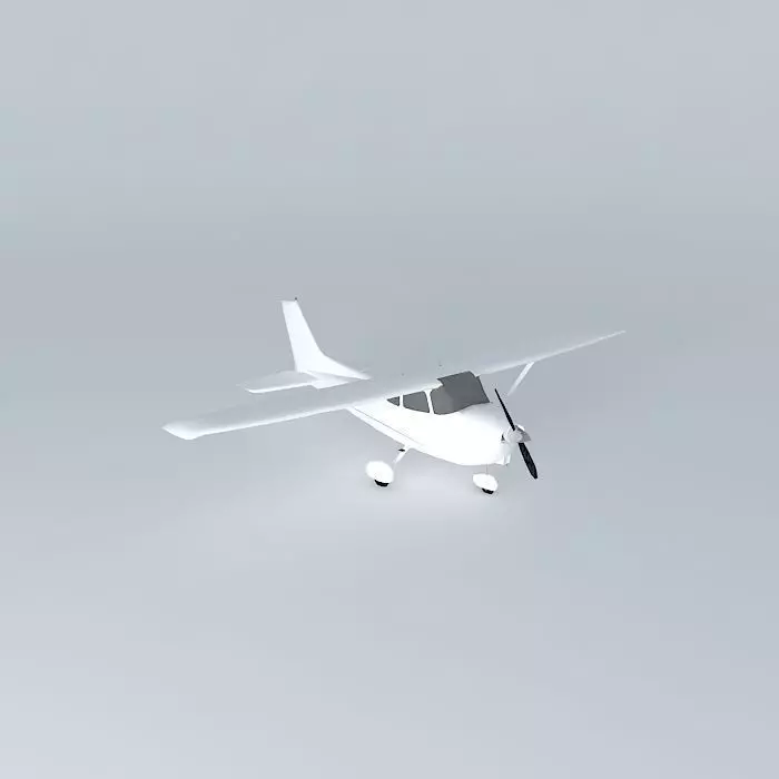 Template Cessna 152 Free 3D model_0