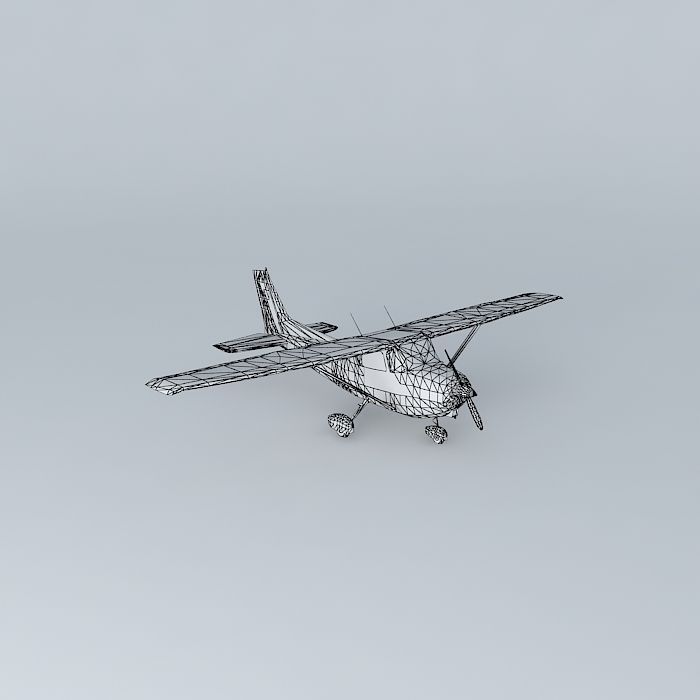 Template Cessna 152 Free 3D model_3