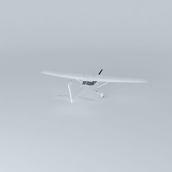 Template Cessna 152 Free 3D model_1