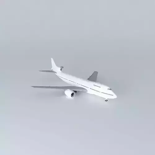 Template Boeing 747 300 Tri jet Free 3D model